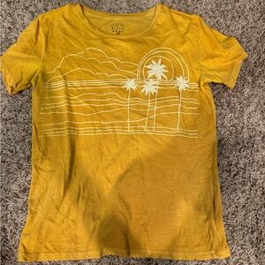 Billabong Yellow Short Sleeve Tee